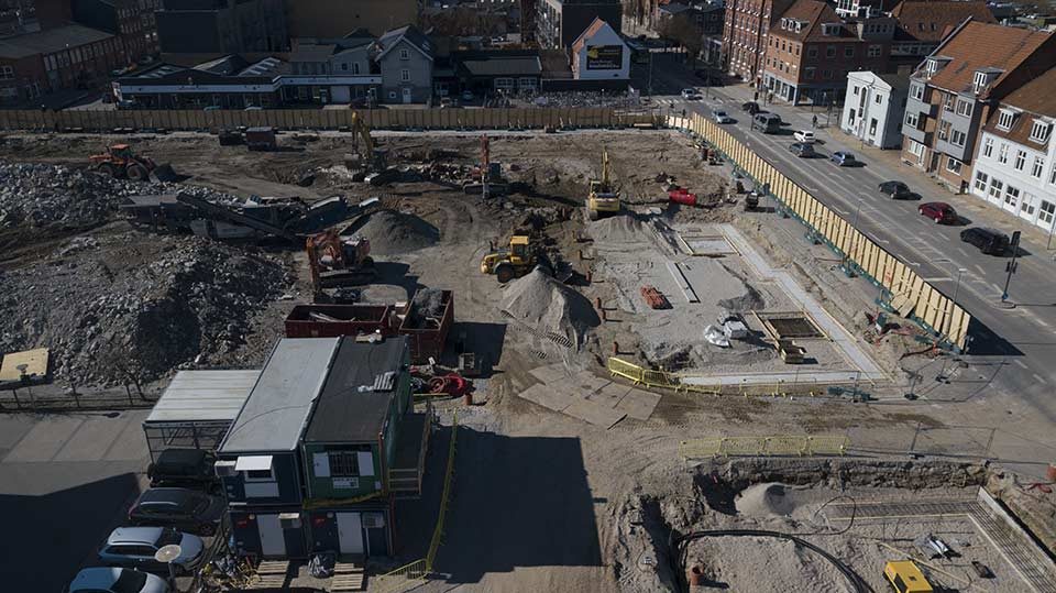 Droneinspektion af KPC byggegrund i Odense